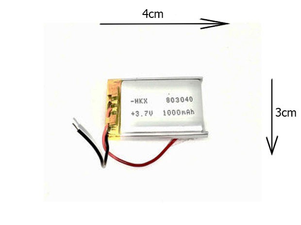 &+  BATERIA AURICULAR DRON PARLANTE 3.7V 1000MAH 803040